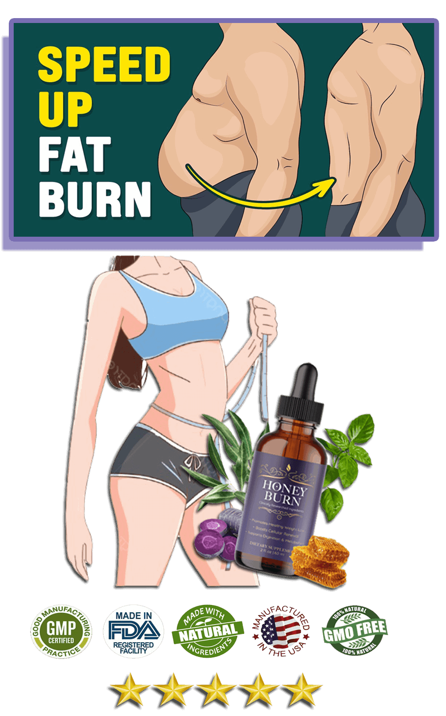 honey burn ingredients